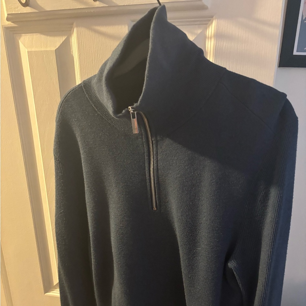 Men's Club Monaco Navy 1/4 Sweater